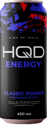 Энергетик "HQD", 0,45л, Ж/Б Classic Power