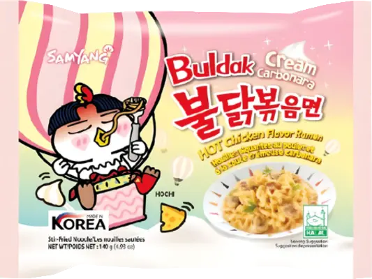 Лапша б/п Buldak (Samyang) Cream Carbonara 140г.