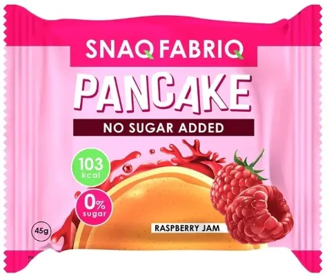 Панкейк не глазированный с начинкой "SNAQ FABRIQ" 45гр Малиновый джем